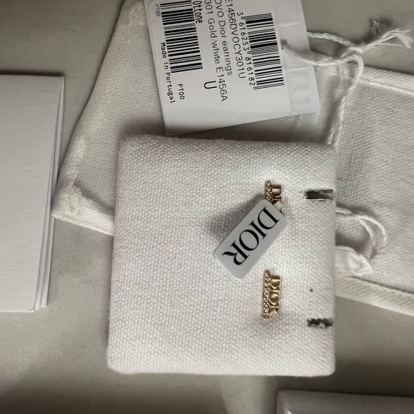 Like new Dior Gold and Silver Crystal Earrings - Picture 10 of 15